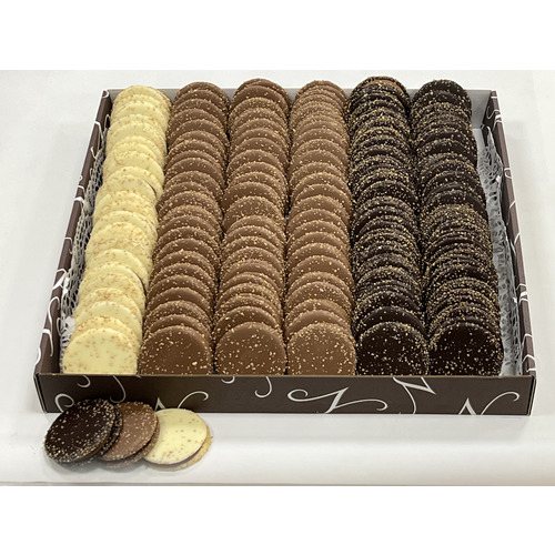 Tuiles fourrées praliné 3 kg