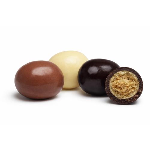 Œufs feuilletés assortis au chocolat lait et noir Pécou sac de 1 kg
