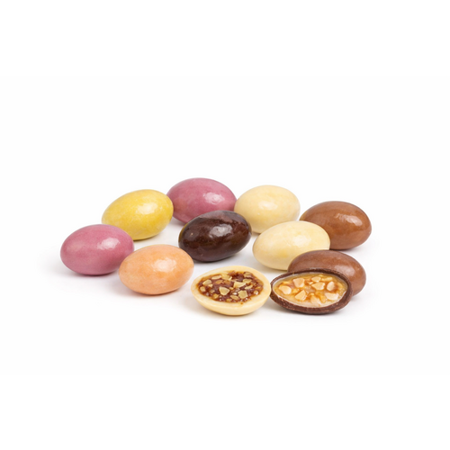 Assortiment d'Œufs Nougatine Chocolat Noir, Lait et Blanc 1kg Dupleix