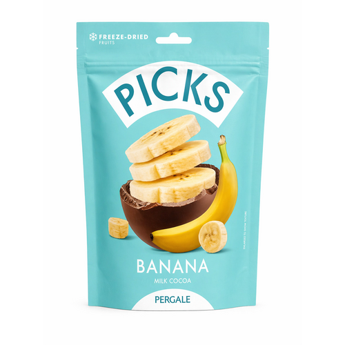 PICKS BANANE ENROBE DE CHOCOLAT 90GR X12 PCS
