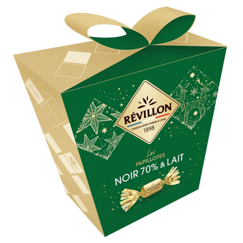 Pochette de papillotes praliné chocolat lait et noir 300 g – Révillon Chocolatier