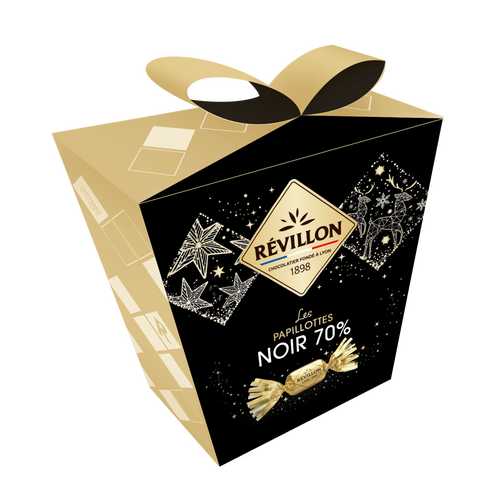 Pochette de papillotes Noir 70% Révillon 300gr