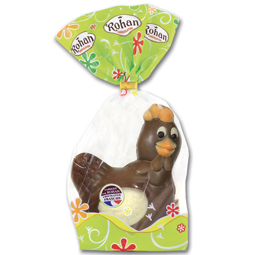 Moulage Poule Hennie chocolat au lait 200g Rohan