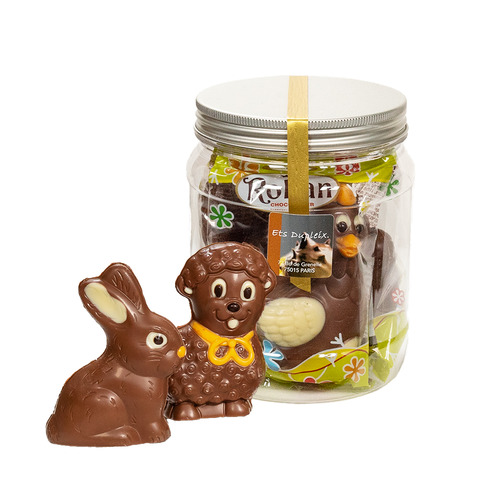 Assortiment de 3 moulages assortis chocolat au lait Rohan 3x40g