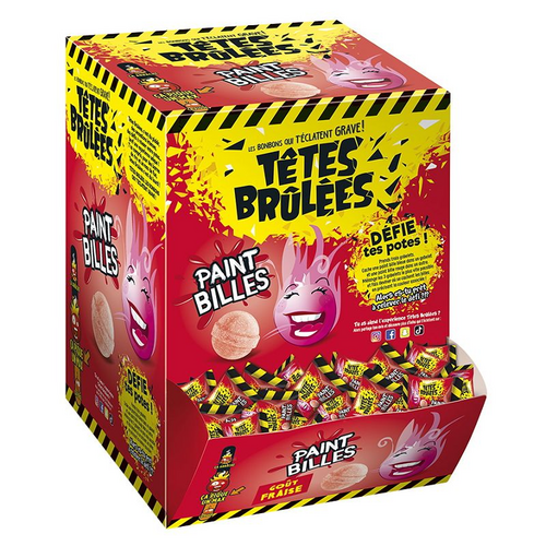 300 billes piquantes Têtes Brulées goût fraise