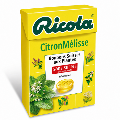 Boîte de 20 Ricola citron Mélisse 50 g
