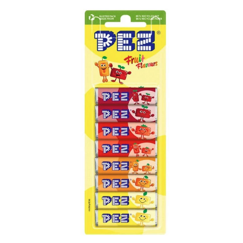 Recharge Pez : 12 x 8 Blisters fruits