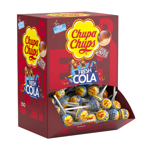 Tubo de 150 sucettes Fresh Cola 1,3 kg Chupa Chups