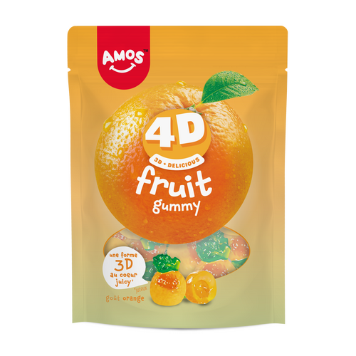 Amos Fruits Orange 4D 120 g