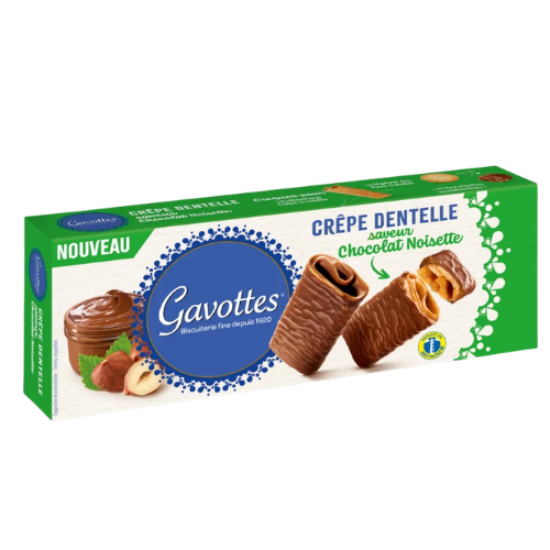 Etui Crêpe Dentelle chocolat au lait noisette 90 g Gavottes