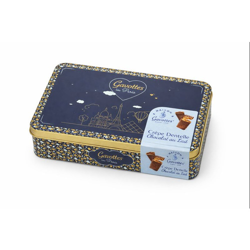 Coffret Gavottes in Paris, crêpes dentelle chocolat au lait 90gr Maison Gavottes