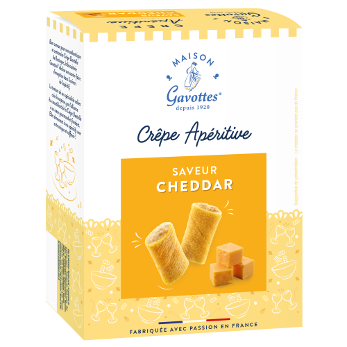 Crêpes Apéritives Saveur Cheddar 110g Maison Gavottes