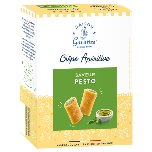 Crêpes Apéritives Saveur Pesto 110gr Maison Gavottes