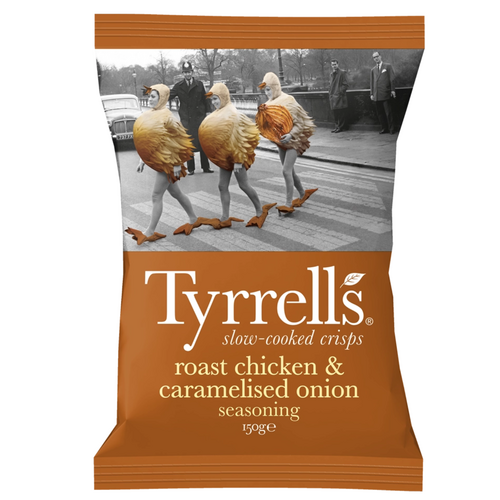 Chips poulet rôti et oignons caramélisés 150g Tyrrells