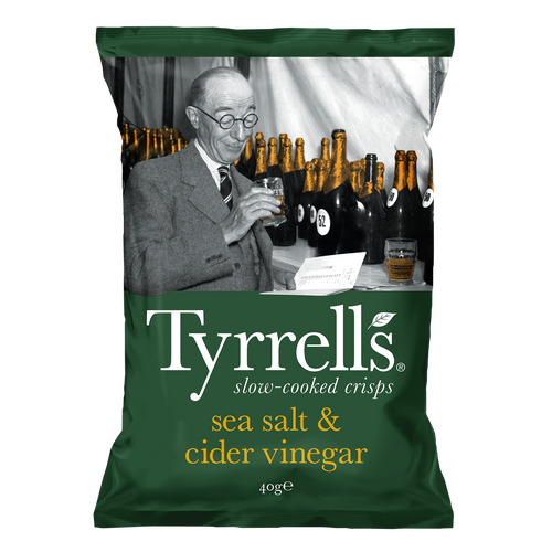 Chips sel de mer et vinaigre de cidre 40 g Tyrrells