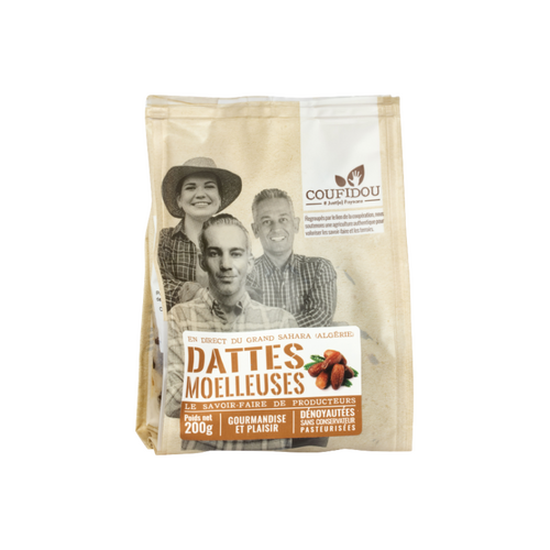 Dattes moelleuse dénoyautées 200g Coufidou