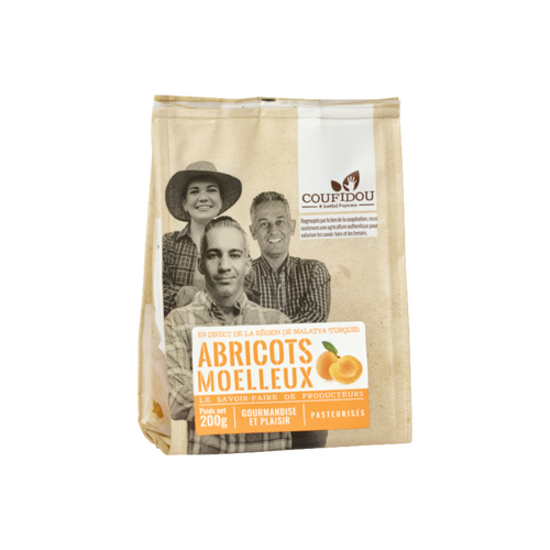 Abricots moelleux dénoyautés 200g Coufidou