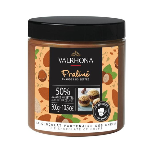 Praliné mini pot 300 g 50/50 Valrhona