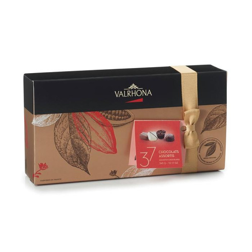 Ballotin 37 bonbons de chocolat assortis Valrhona 345 g
