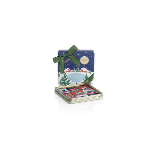 Boîte cadeau en métal avec chocolats au lait et chocolat noir VENCHI 63G