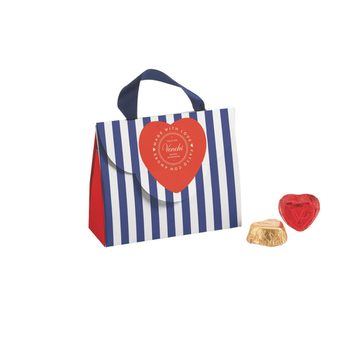 Mini Sac Valentine – Assortiment de chocolats lait et noir 75 % – 40g – Venchi