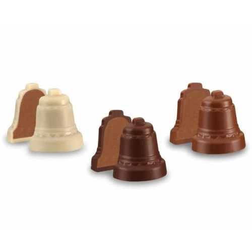 Mixte de moulages de cloches assorties lait, noir et blanc 1,3 kg Weiss