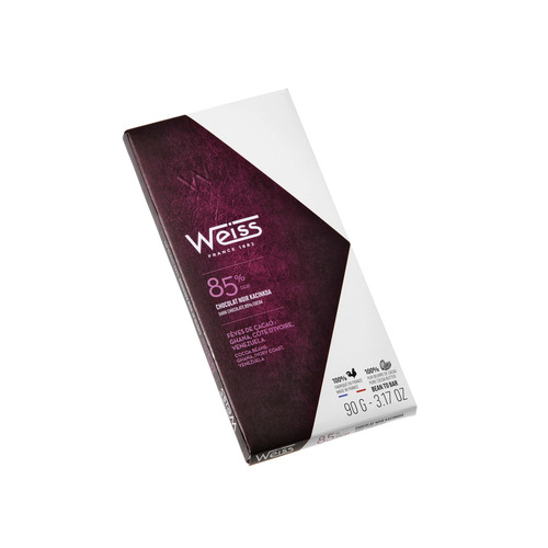 Tablette de chocolat Noir Kacinkoa 85% - 90g Weiss
