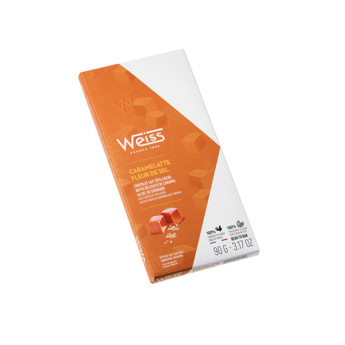 Tablette de chocolat Caramelatte Fleur de Sel 35% - 90g Weiss