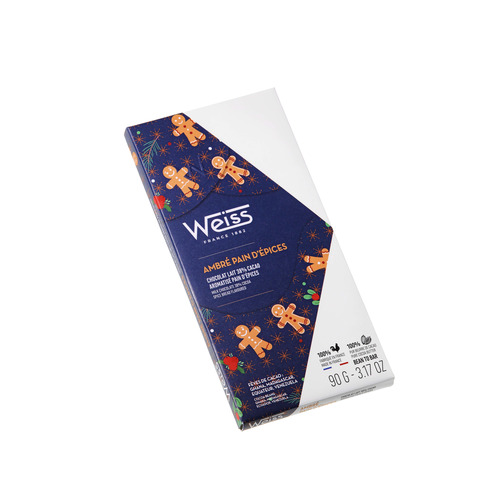 Tablette de chocolat au lait Pain d'épice 90gr Weiss